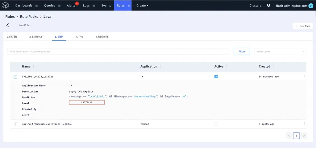Detecting Log4j vulnerability in your log streams with LogFlow 1 Screen Shot 2021 12 15 at 10.14.02 PM